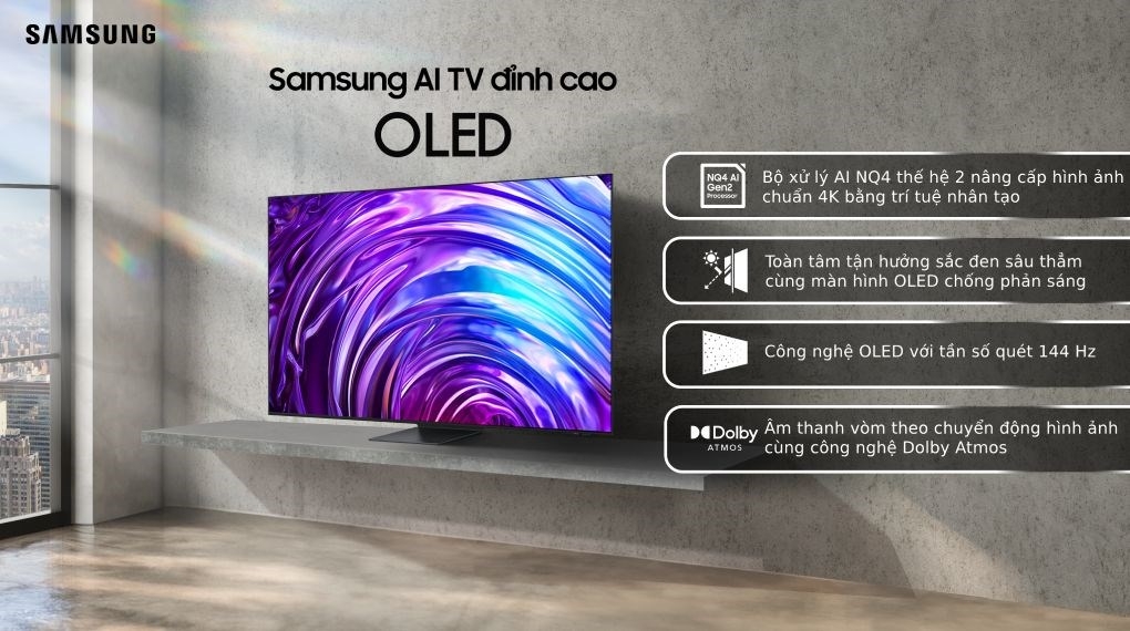 OLED Tivi 4K Samsung 77 inch 77S95D Smart TV