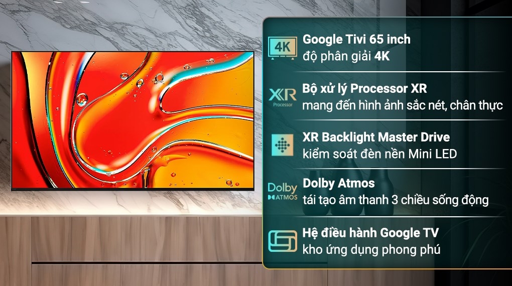 Sony BRAVIA 7 Mini LED (QLED) K-65XR70