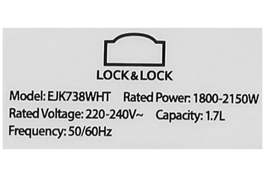 Bình đun siêu tốc Lock&Lock 1.7 lít EJK738