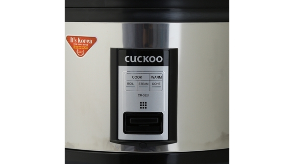 Nồi cơm điện cơ 6,3L Cuckoo CR-3521S-Thân inox-Korean