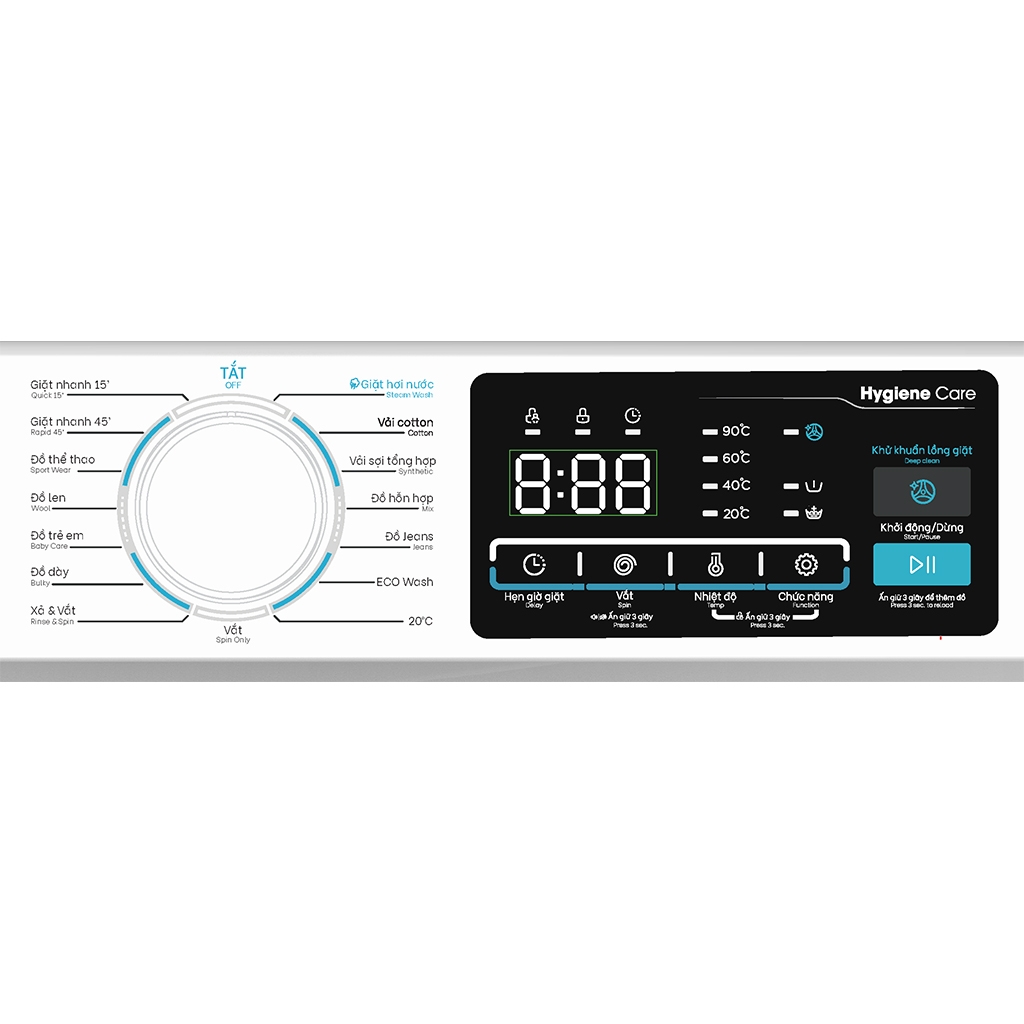 Máy giặt Casper Inverter 10.5 kg WF-105I140BWC