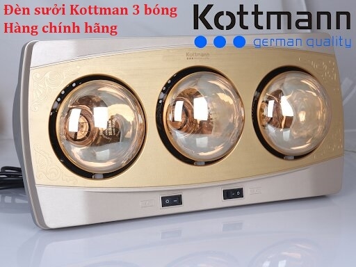 Đèn sưởi Kottmann 3 bóng K3B-Q – Hàng chính hãng