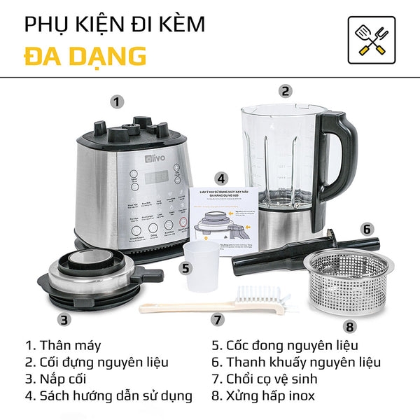 Máy làm sữa hạt Olivo X20