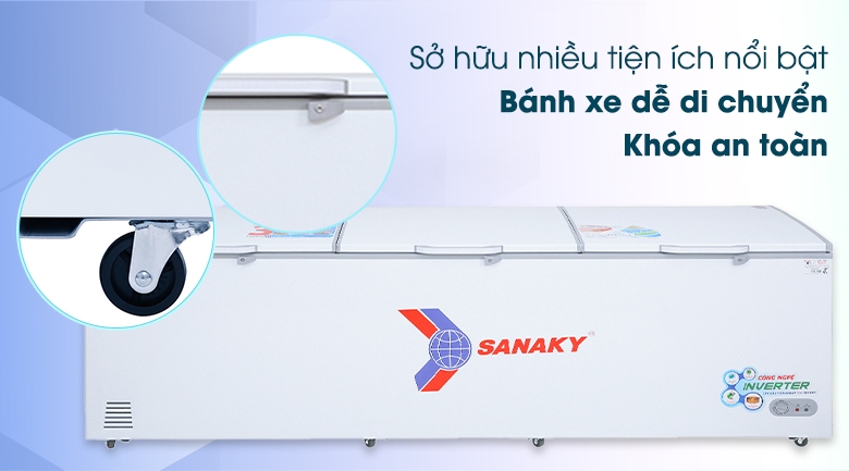 Tủ đông Sanaky Inverter 1143.5 lít VH-1399HY3