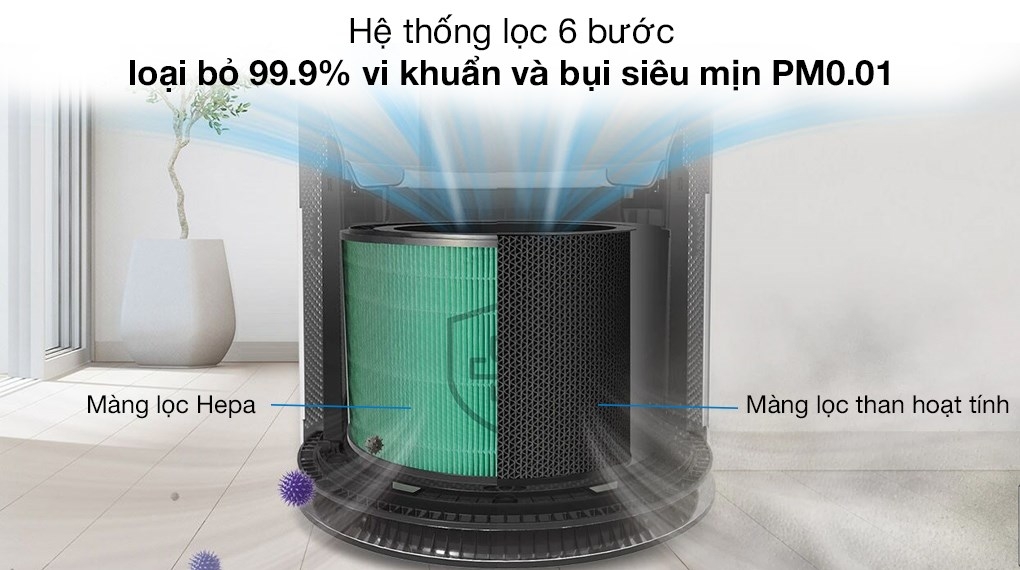 Máy lọc không khí 2 tầng LG PuriCare AS10GDWH0.ABAE 70W