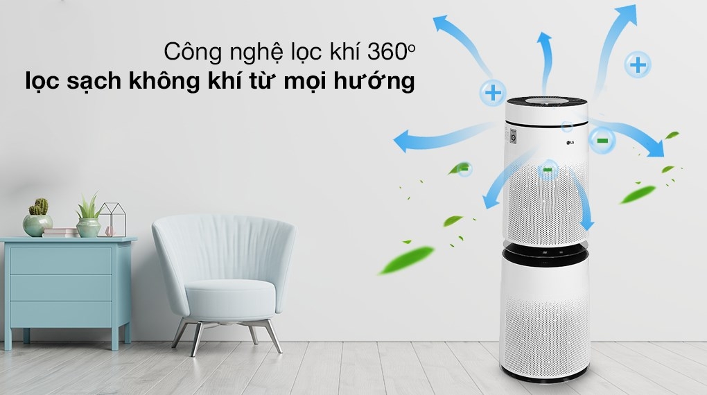 Máy lọc không khí 2 tầng LG PuriCare AS10GDWH0.ABAE 70W
