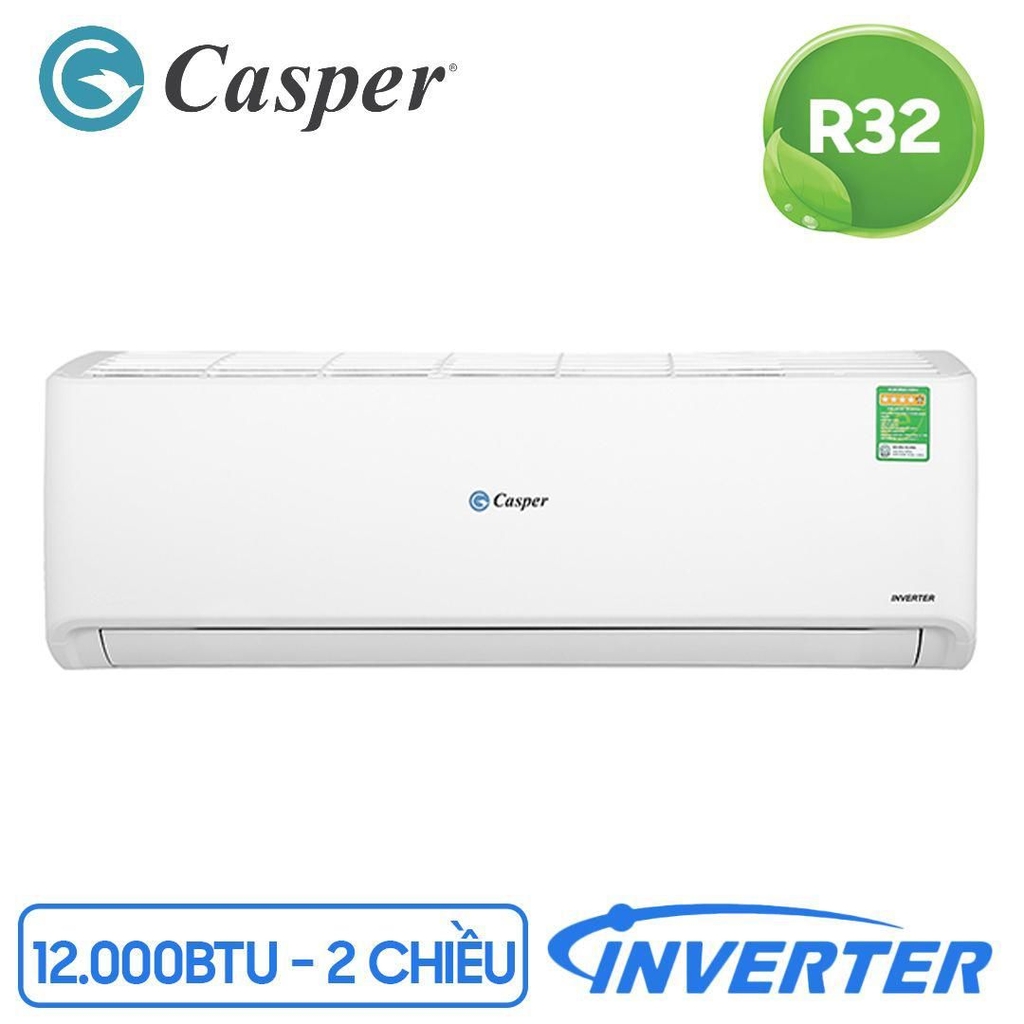 Điều hòa Casper 2 chiều Inverter 1.5HP-12.000BTU GH-12IS33