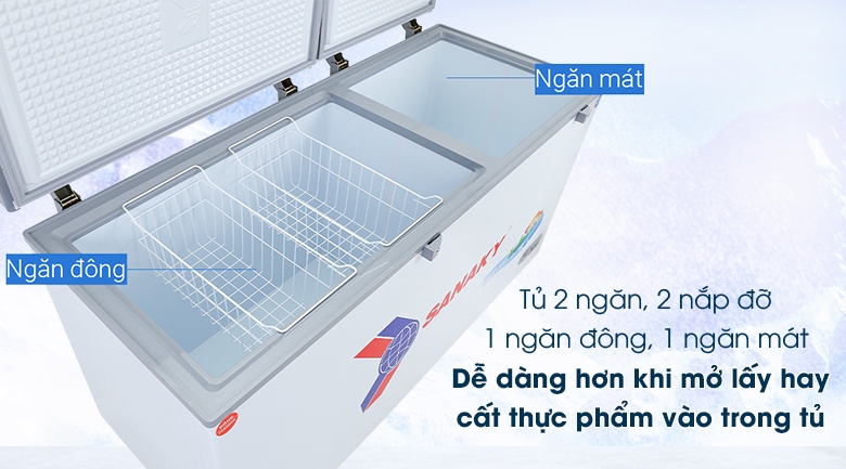 Tủ đông Sanaky 485 lít VH-6699W1
