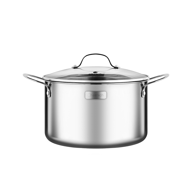 Bộ nồi inox cao cấp 3 lớp liên đáy Tri-max 3 chiếc size 16-20 24cm