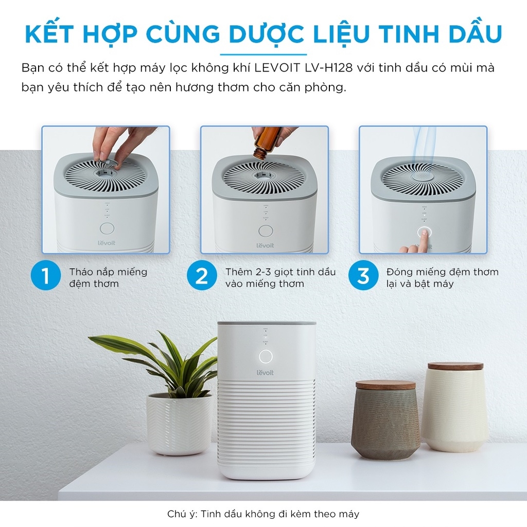 Máy lọc không khí xông tinh dầu Levoit LV-H128