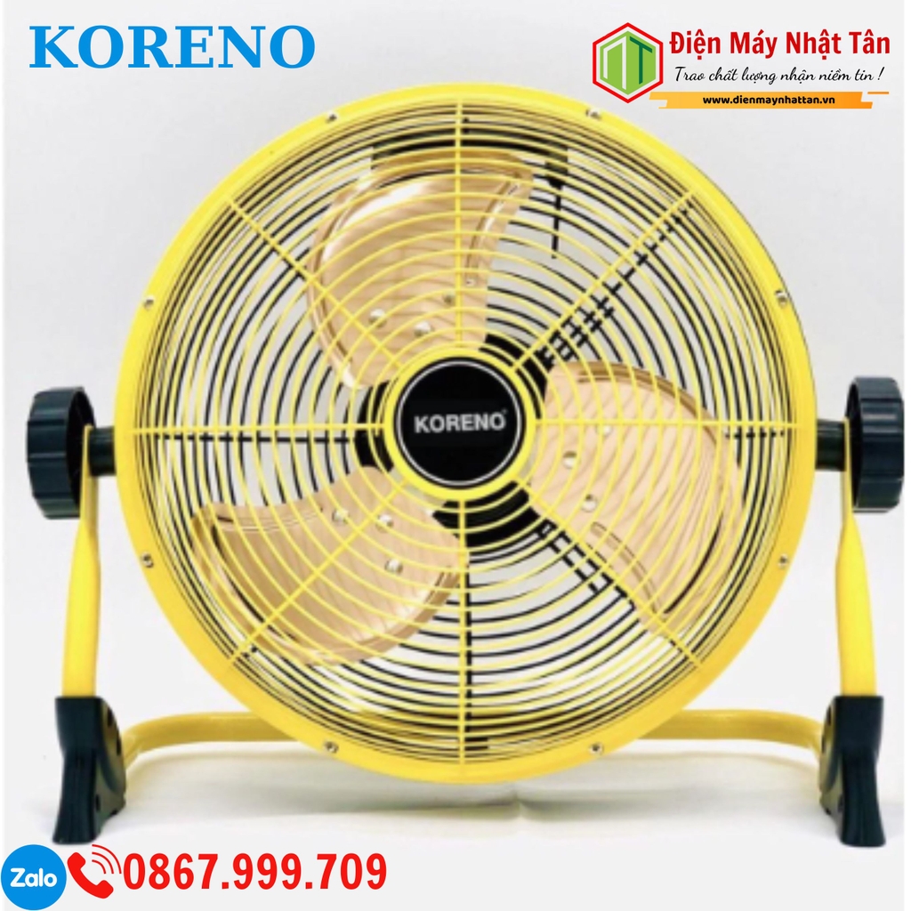 Quạt sạc tích điện lưu điện Koreno KN-114