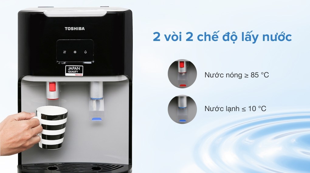 Cây nước nóng lạnh Toshiba RWF-W1669BV(K1) 650W