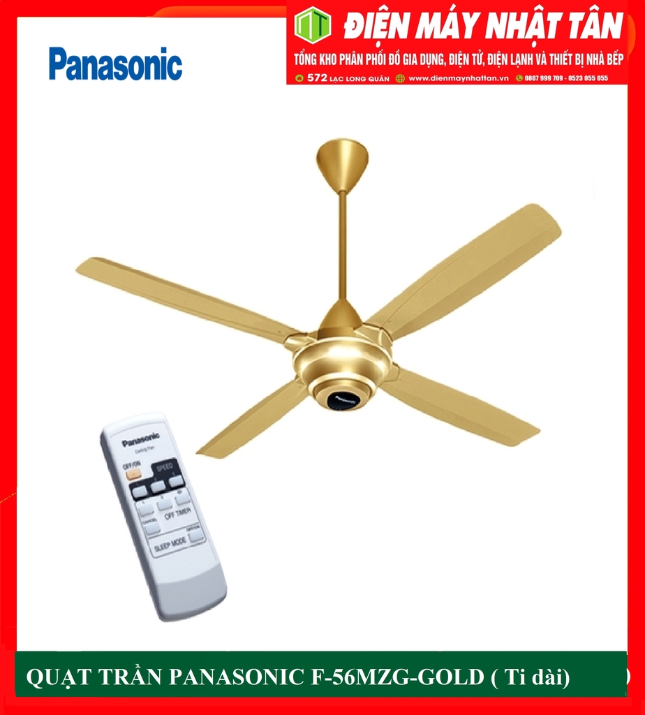 QUẠT TRẦN PANASONIC F-56MZG-GOLD ( Ti dài)