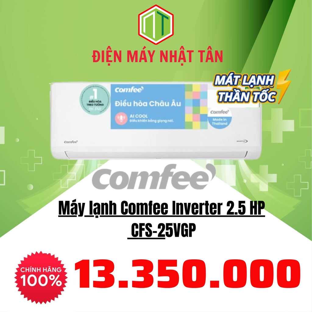 Máy lạnh Comfee Inverter 2.5 HP CFS-25VAF