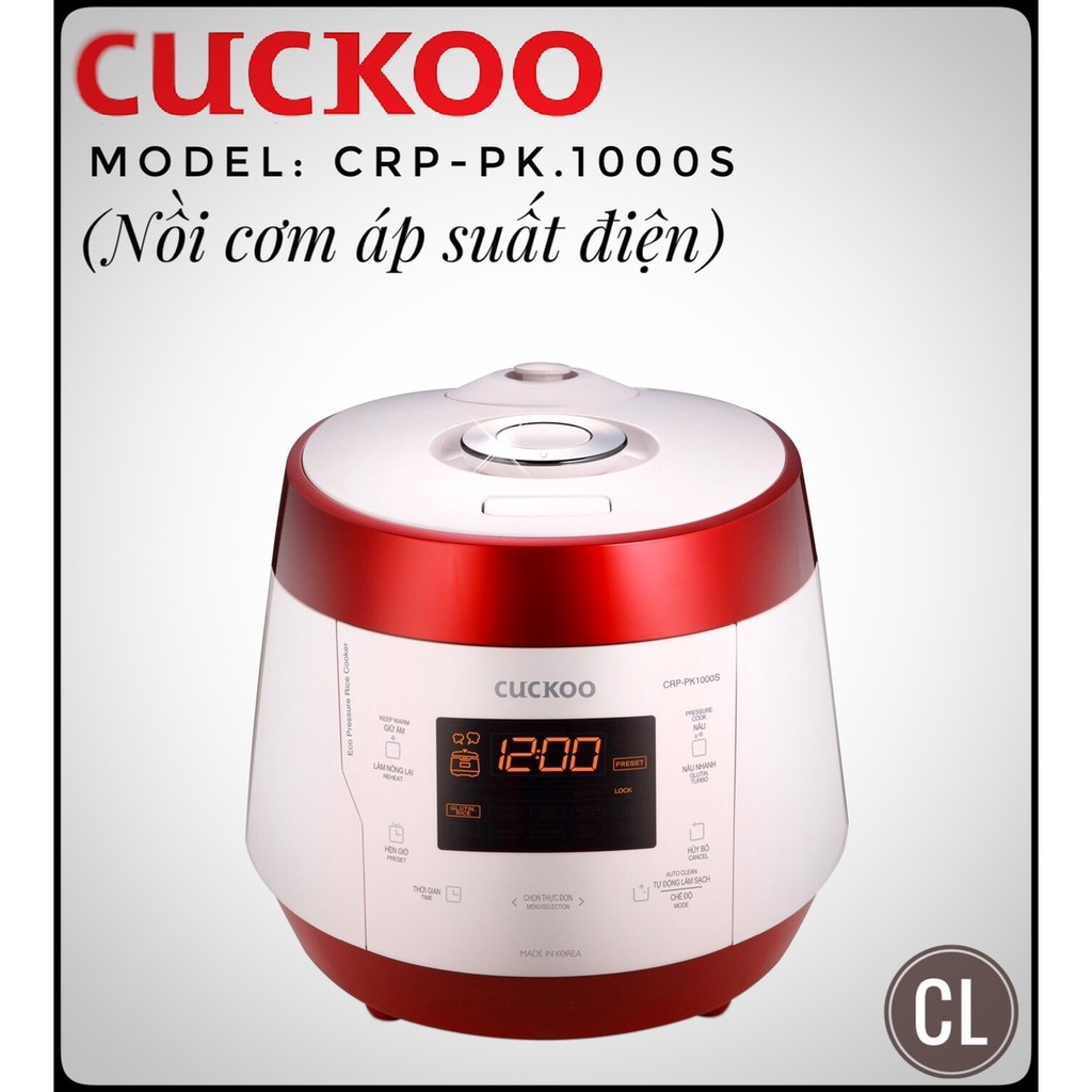 Nồi cơm điện Cuckoo CRP-PK1000S - Màu đỏ