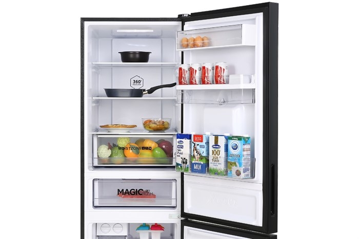Tủ lạnh Aqua Inverter 320 lít AQR-B379MA(WGB)
