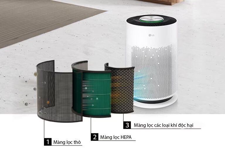 Máy lọc không khí LG PuriCare AS60GHCG0 41W màu nâu