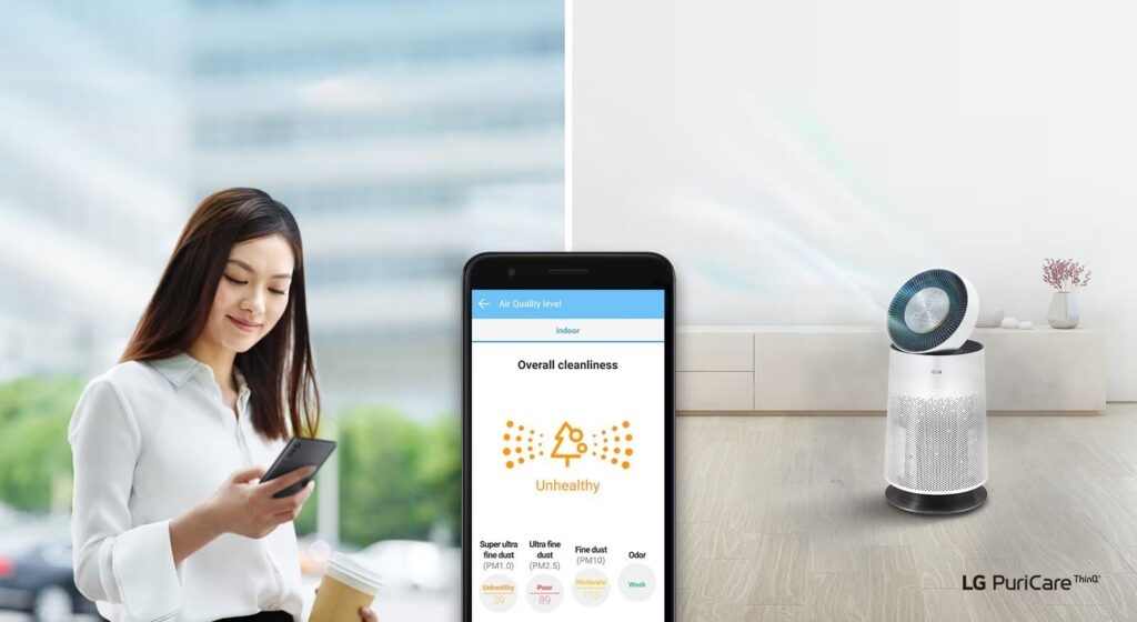 Máy lọc không khí LG PuriCare AS60GHCG0 41W màu nâu