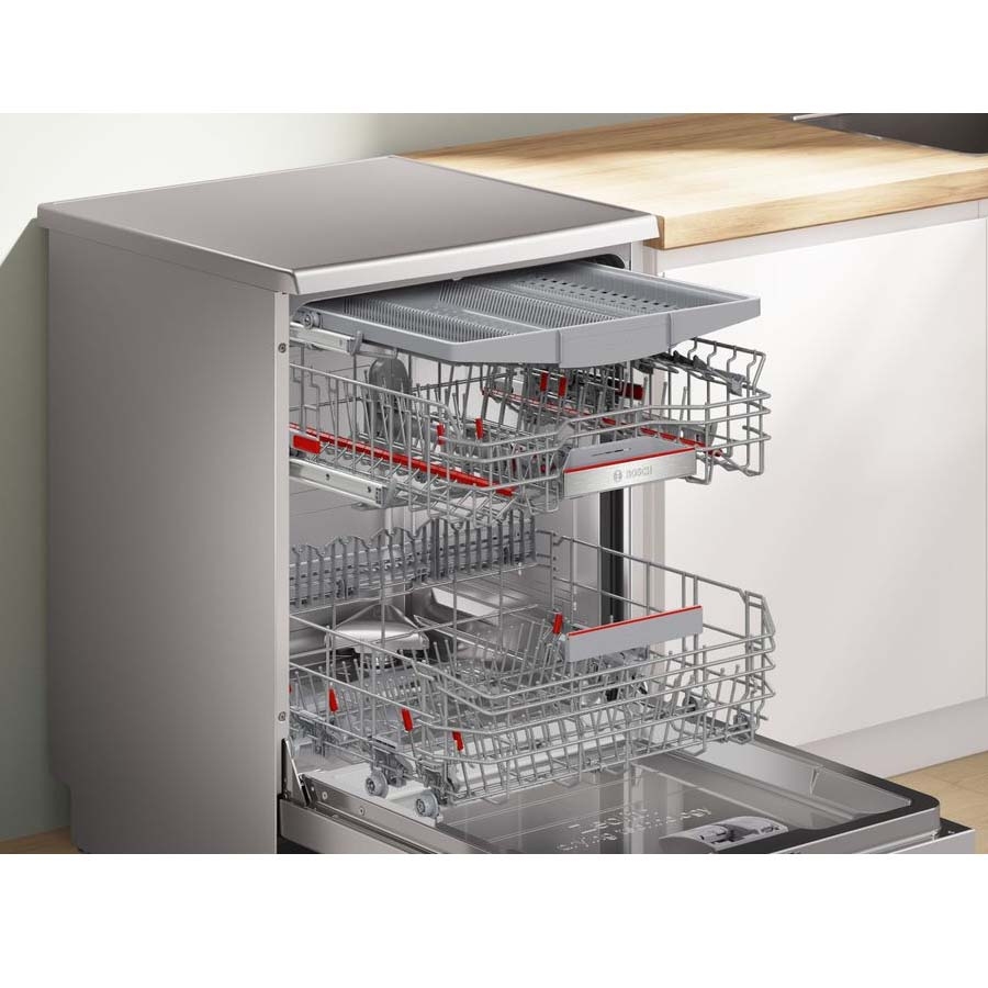 Máy rửa bát Bosch SMS6ZCI85M Series 6, 14 bộ có đèn, sấy Zeolith, nhập Đức