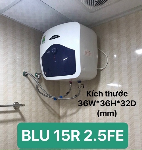 Bình nóng lạnh Ariston  15 lít Vuông BLU-15R