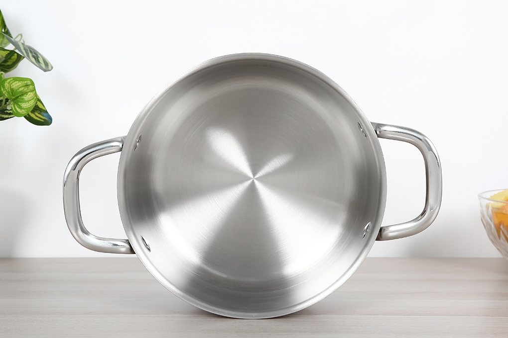 Bộ 3 nồi inox 5 đáy nắp kính Kangaroo KG878