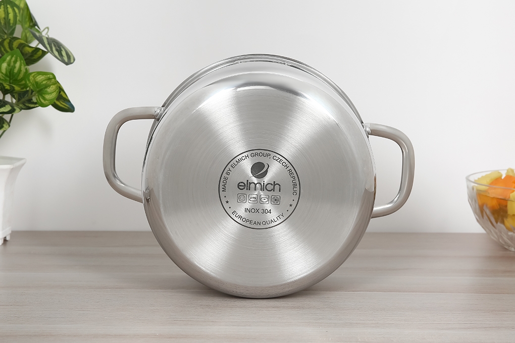 Bộ 3 nồi inox 5 đáy nắp kính Kangaroo KG878