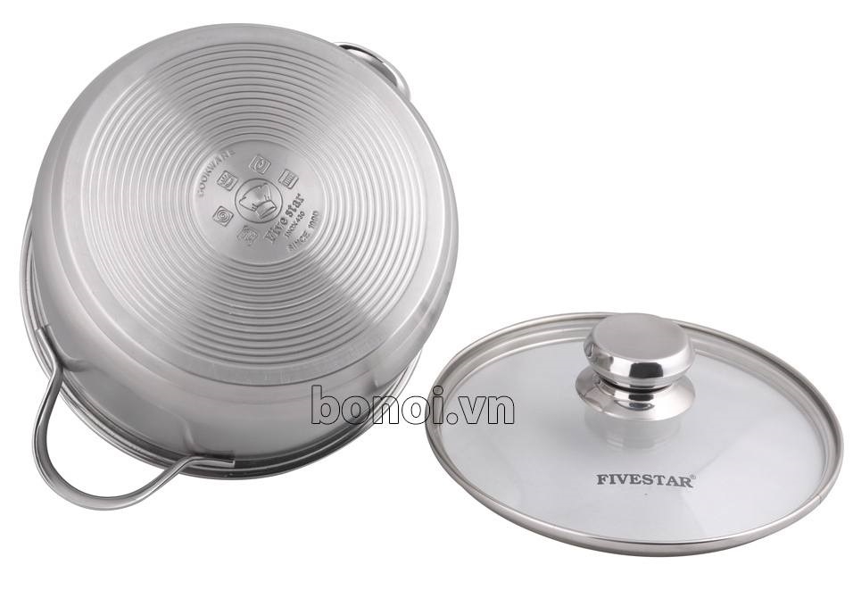 Bộ nồi Fivestar 3 chiếc (nắp kính)