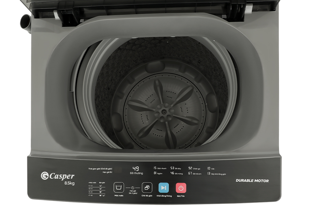 [Chân đế máy giặt] - Máy giặt Casper 8.5 kg WT-85NG1 - Mới 2023
