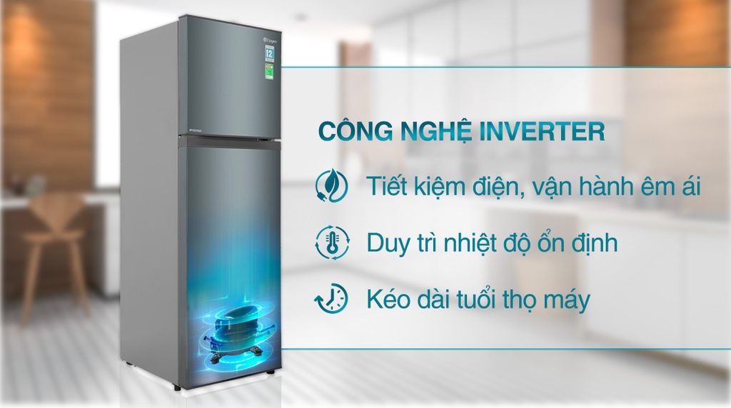 Tủ lạnh Casper Inverter 258 lít RT-270VD