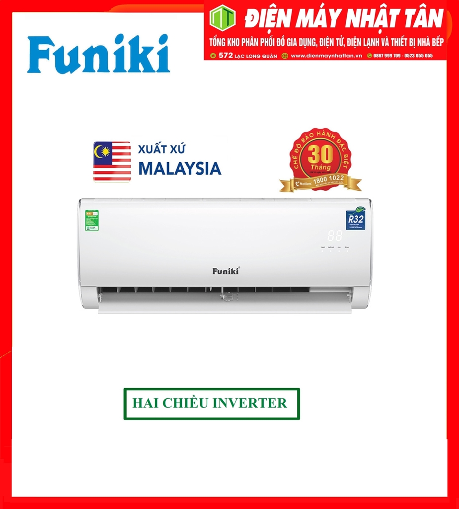 Điều hòa Funiki 2 chiều 9000Btu Inverter HIH09TMU
