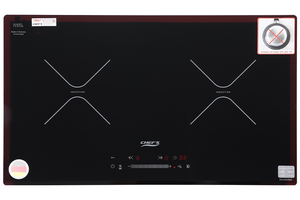 Bếp từ đôi lắp âm Chef's EH-DIH366