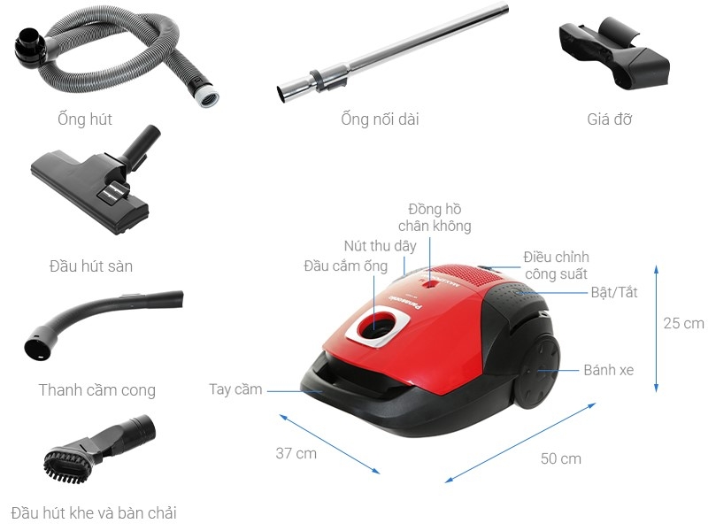 Máy hút bụi Panasonic MC-CG525RN49