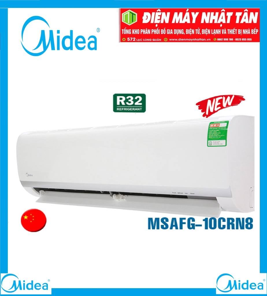 Điều hòa Midea 9000BTU 1 chiều MSAFG-10CRN8