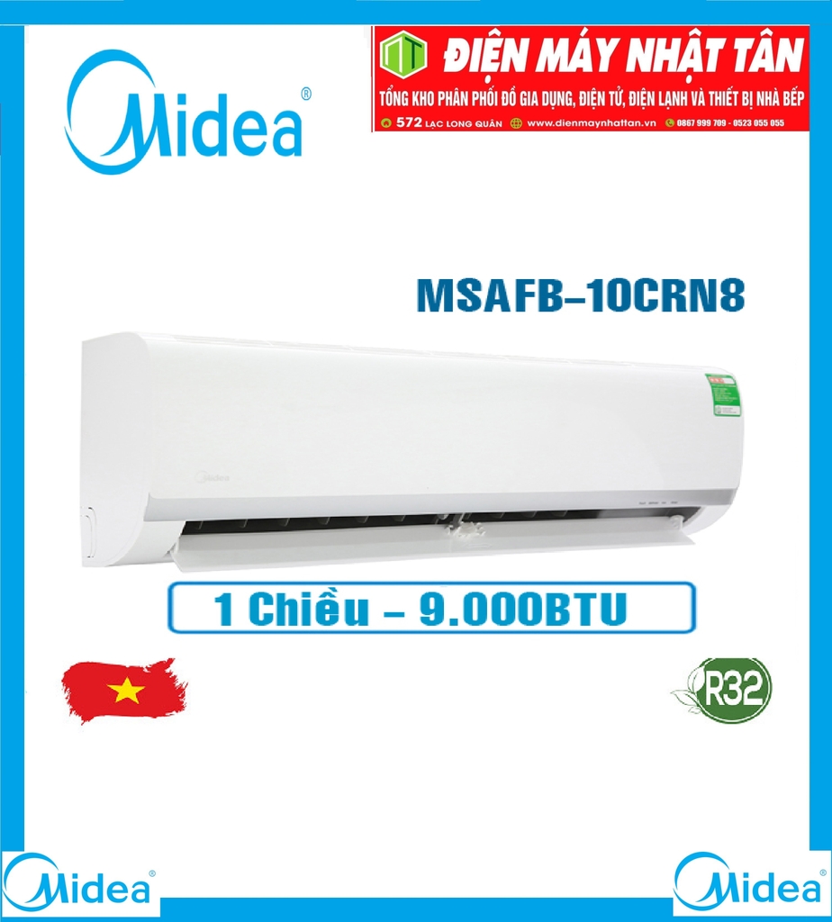 Điều hòa Midea 1 chiều 9.000BTU MSAFB-10CRN8