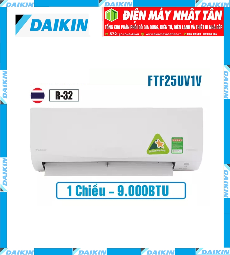 Điều Hòa Daikin 9000Btu 1 Chiều FTF25UV1V/RF25UV1V