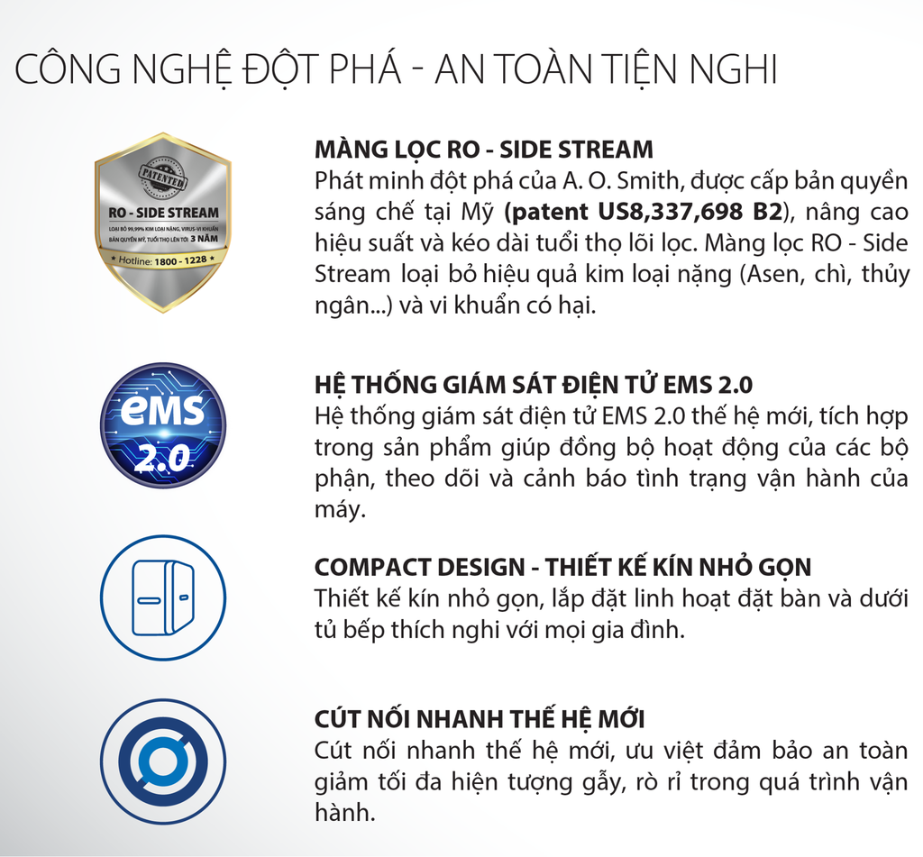 Máy lọc nước AOSmith G1