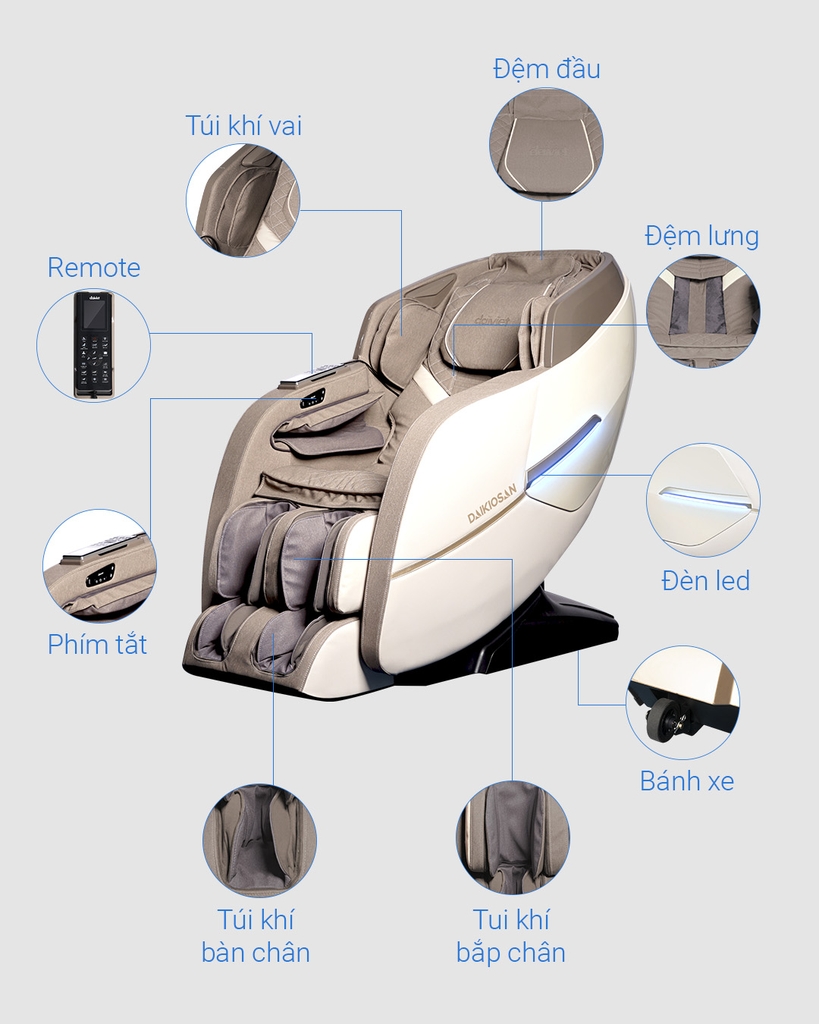 Ghế Massage Daikiosan DKGM-20005