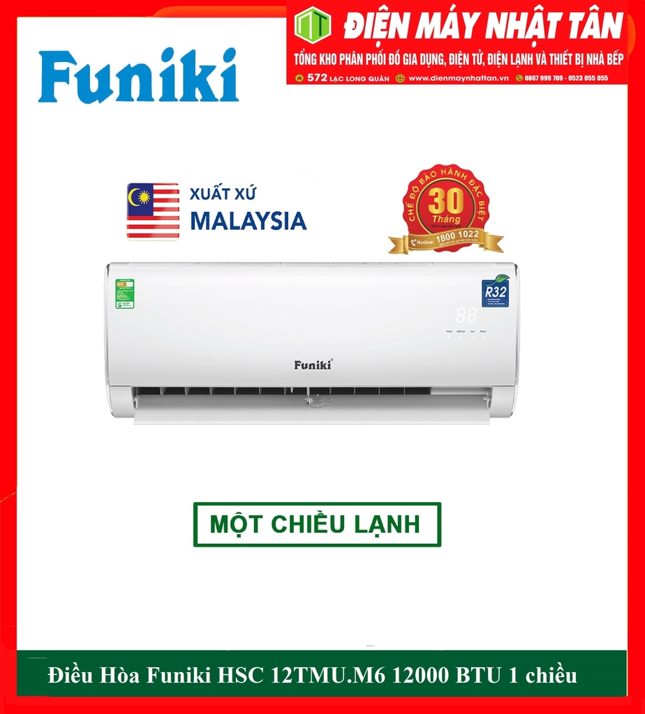 Điều Hòa Funiki 12000 BTU 1 chiều HSC12TMU