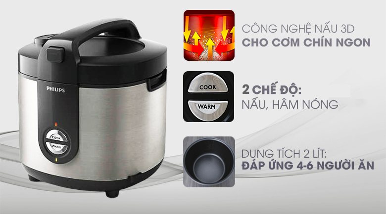 Nồi cơm điện Philips HD3132