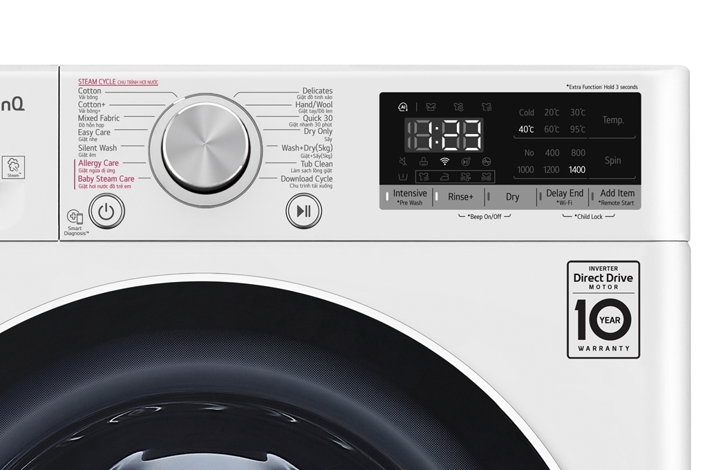 Máy giặt sấy LG Inverter 8.5 kg sấy 5kg FV1408G4W