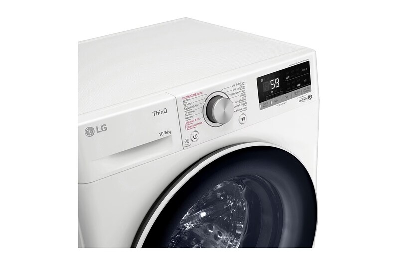 Máy giặt lồng ngang LG AI DD Inverter 10Kg + sấy 6Kg FV1410D4W1