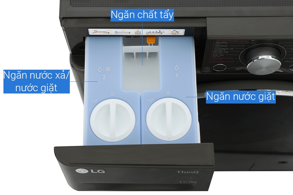 Máy giặt sấy LG Inverter  Giặt 11 kg sấy 7kg FV1411H3BA