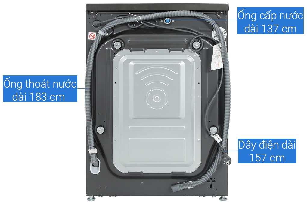 Máy giặt sấy LG Inverter  Giặt 11 kg sấy 7kg FV1411H3BA
