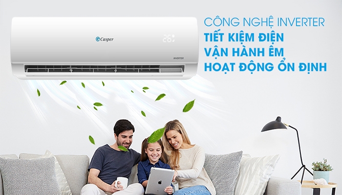Điều hòa Casper inverter 1 chiều 9000 BTU MC-09IS33