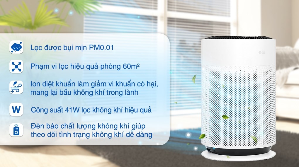Máy lọc không khí LG Puricare 360 Hit AS60GHWGO.ABAE