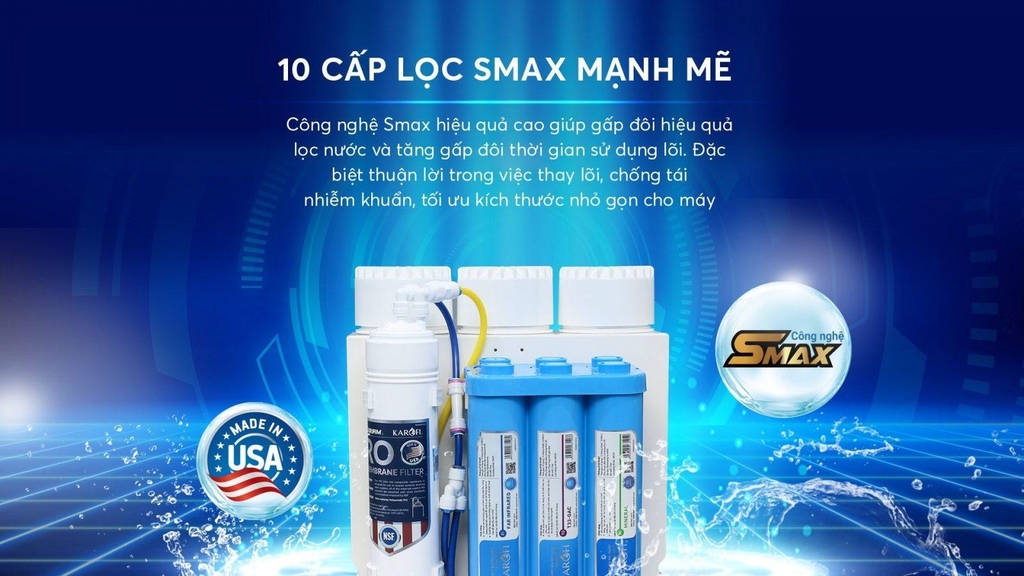 Máy Lọc Nước 10 LÕI Karofi U05 - U05 ( Hàng chính hãng)