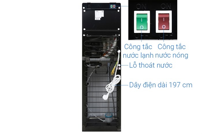 Cây nước nóng lạnh Toshiba RWF-W1669BV(K1) 650W