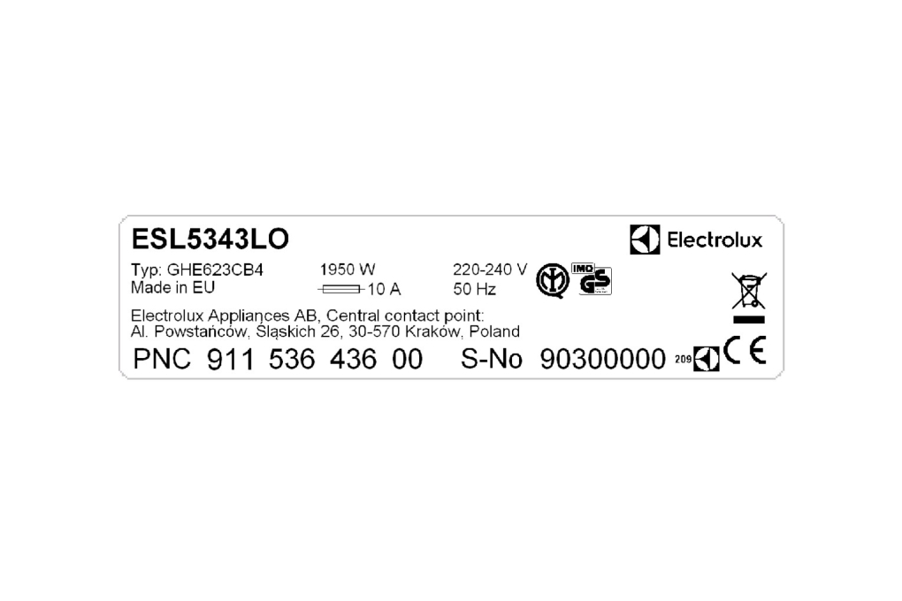 Máy rửa chén âm tủ Electrolux ESL5343LO