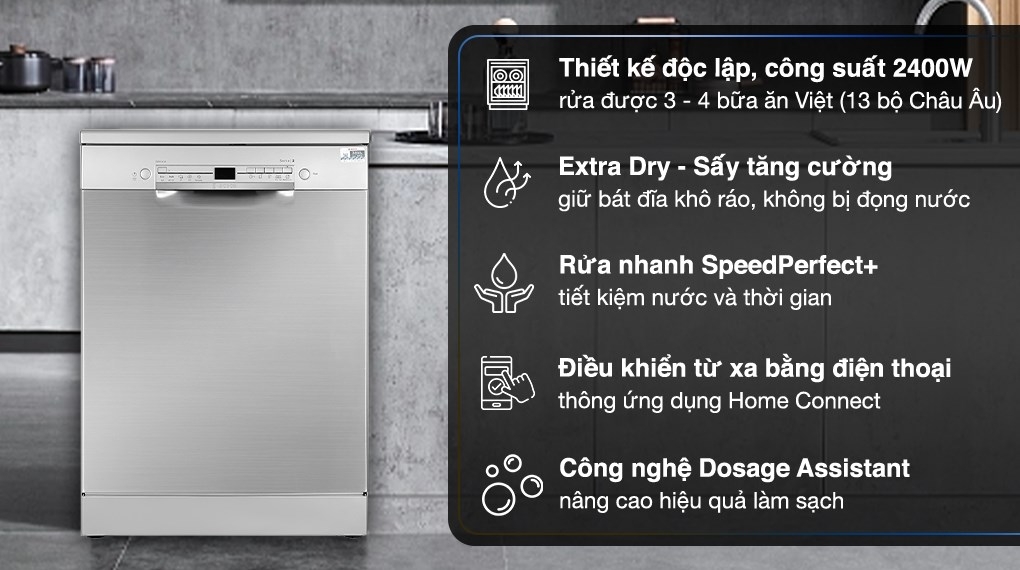 Máy rửa chén độc lập Bosch SMS2IVI61E