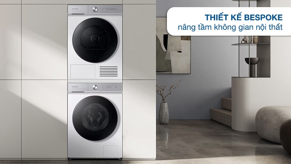 Máy sấy bơm nhiệt Samsung Bespoke AI 9 kg DV90BB9440GH/SV